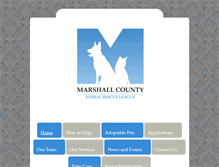 Tablet Screenshot of mcwvanimalshelter.com